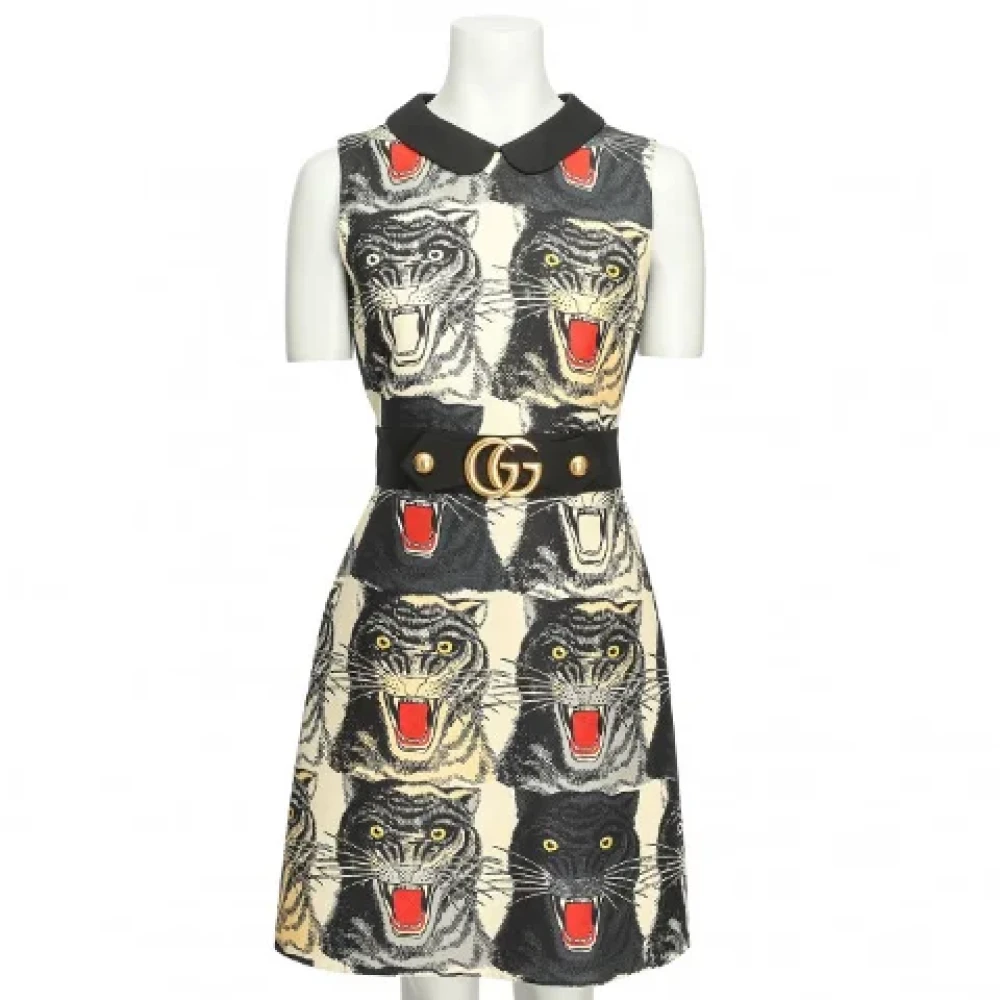 Gucci Vintage Pre-owned Wool dresses Multicolor Dames