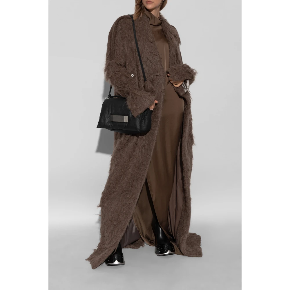 Rick Owens Officer Coat Brown Dames