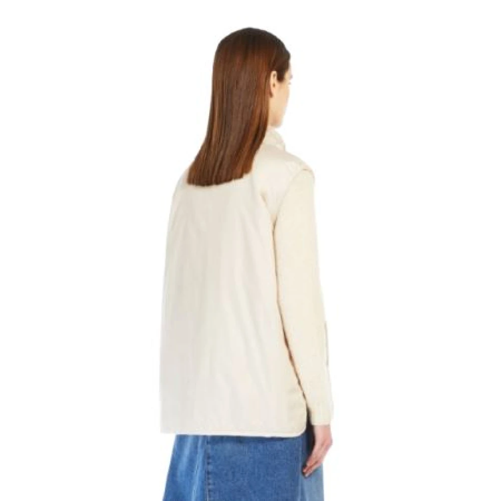 Max Mara Weekend Omkeerbaar Beige Vest Luxepad Technologie Beige Dames