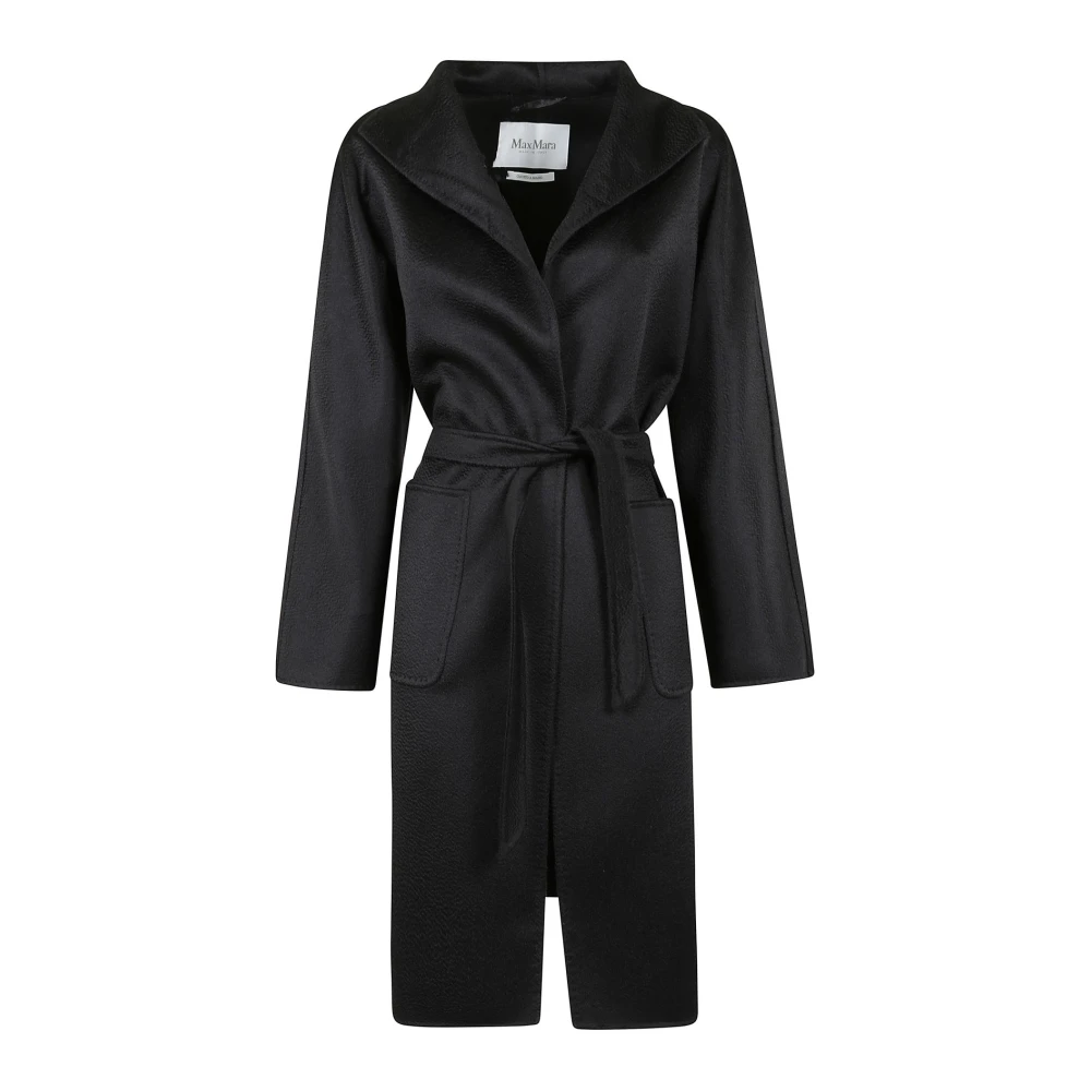 Max Mara Elegante Zwarte Jas voor Vrouwen Black Dames