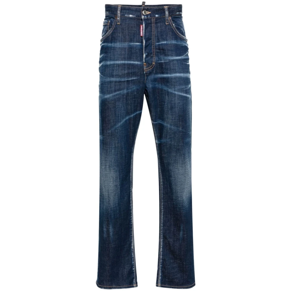 Dsquared2 Blauwe Skinny Jeans van Stretch-Katoen Blue Heren