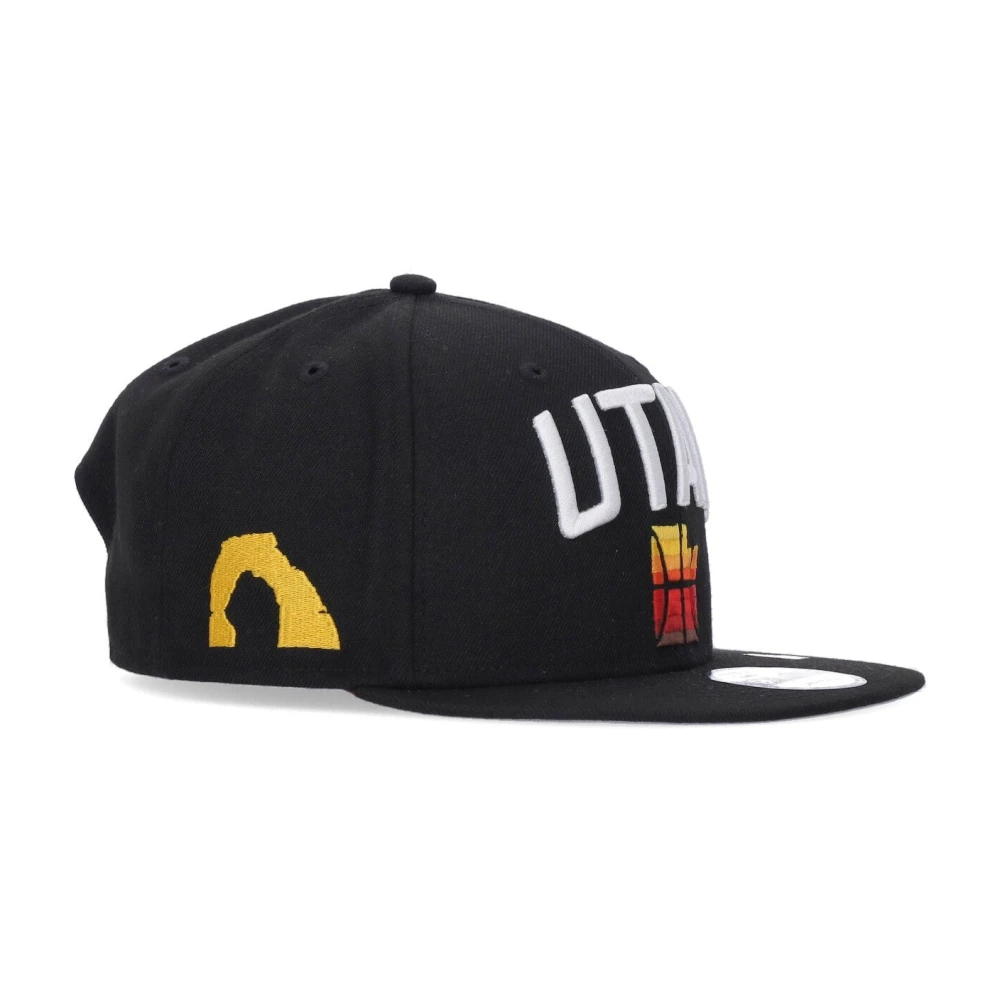 new era Utah Jazz Platte Klep Pet Nba21 Black Heren
