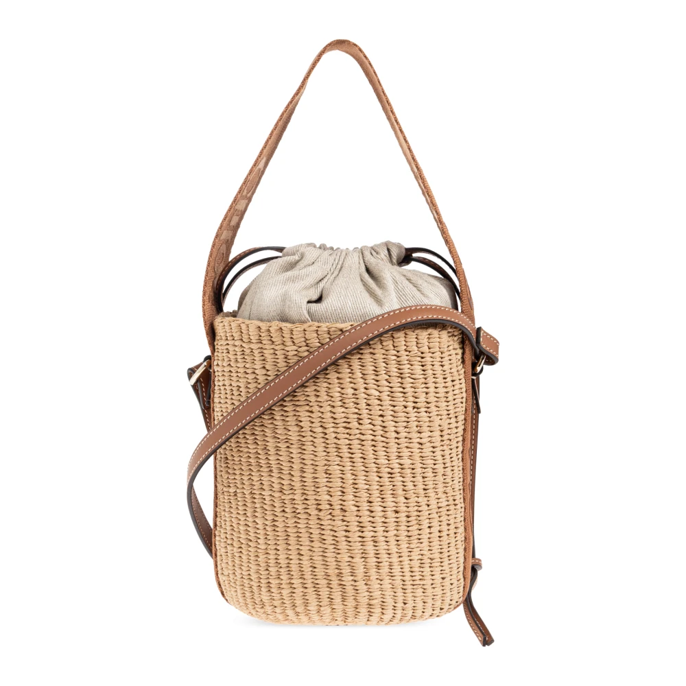 Chloé Women's Beige Shoulder Bag Woody Small