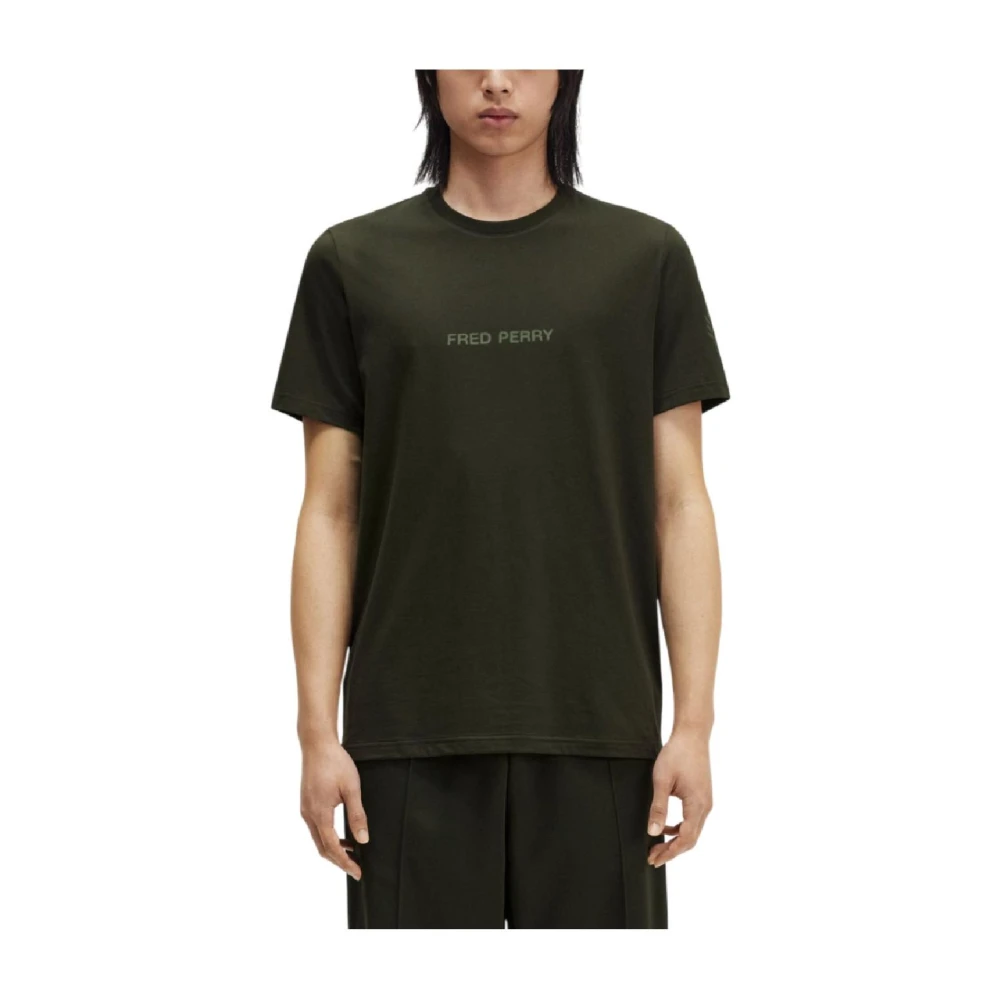 Fred Perry Grafisk T-shirt Hyllning Laurbärskrona Green, Herr