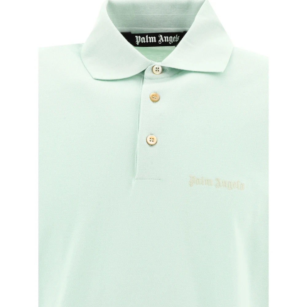Palm Angels Polo Shirts Green Heren