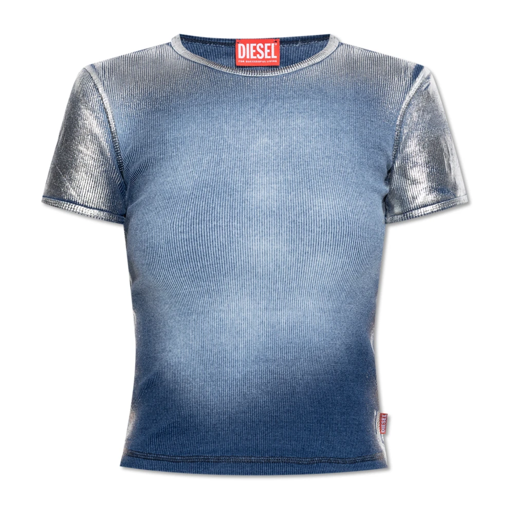 Diesel Top T-Ele-Long-Q1 Blue Dames