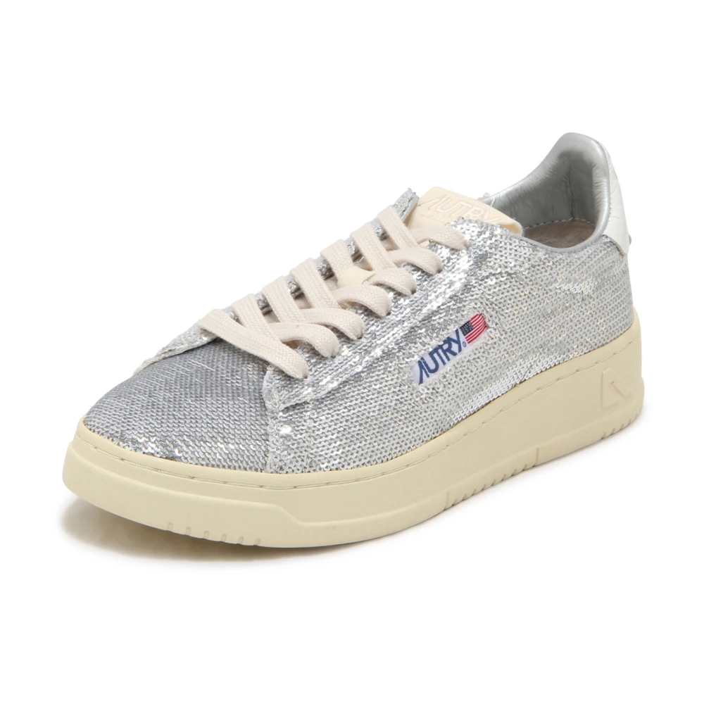 Autry Women's Gray Sneakers, 3 Uk, Dallas Low