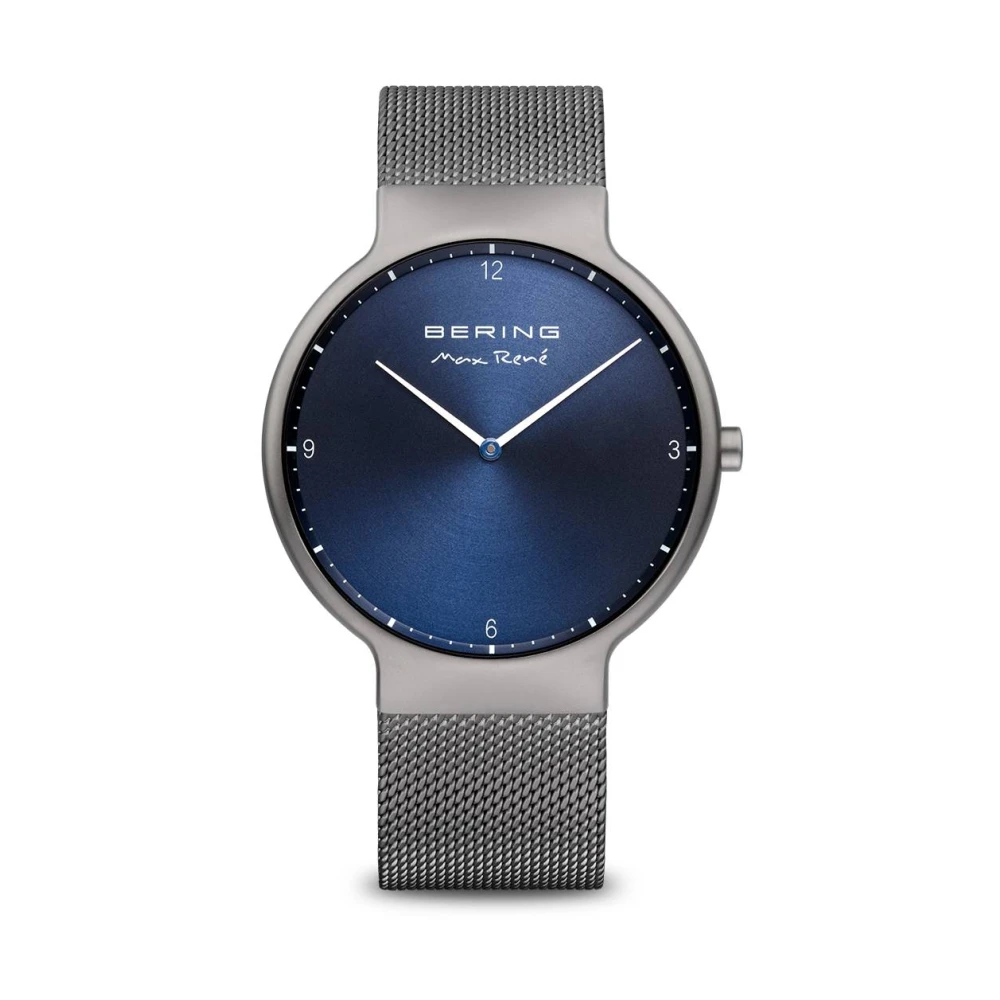 Bering Men's Gray Watch Max René 40 Mm Bracelet Stainless Steel 15540-077