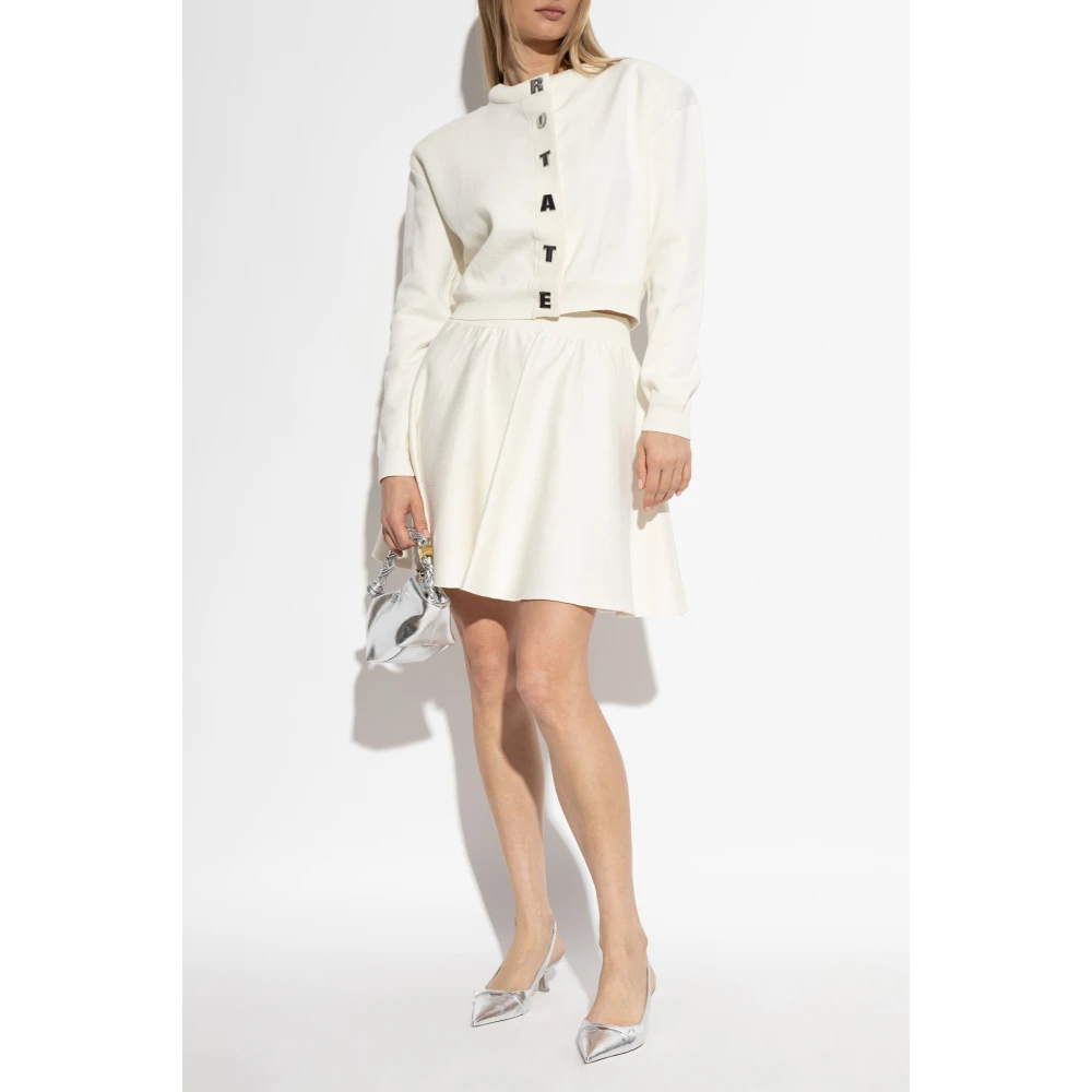 Rotate Birger Christensen Katoenen Rok Beige Dames