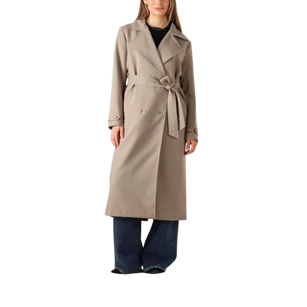 Notre-v Bruine Lange Jas voor Vrouwen Brown Dames