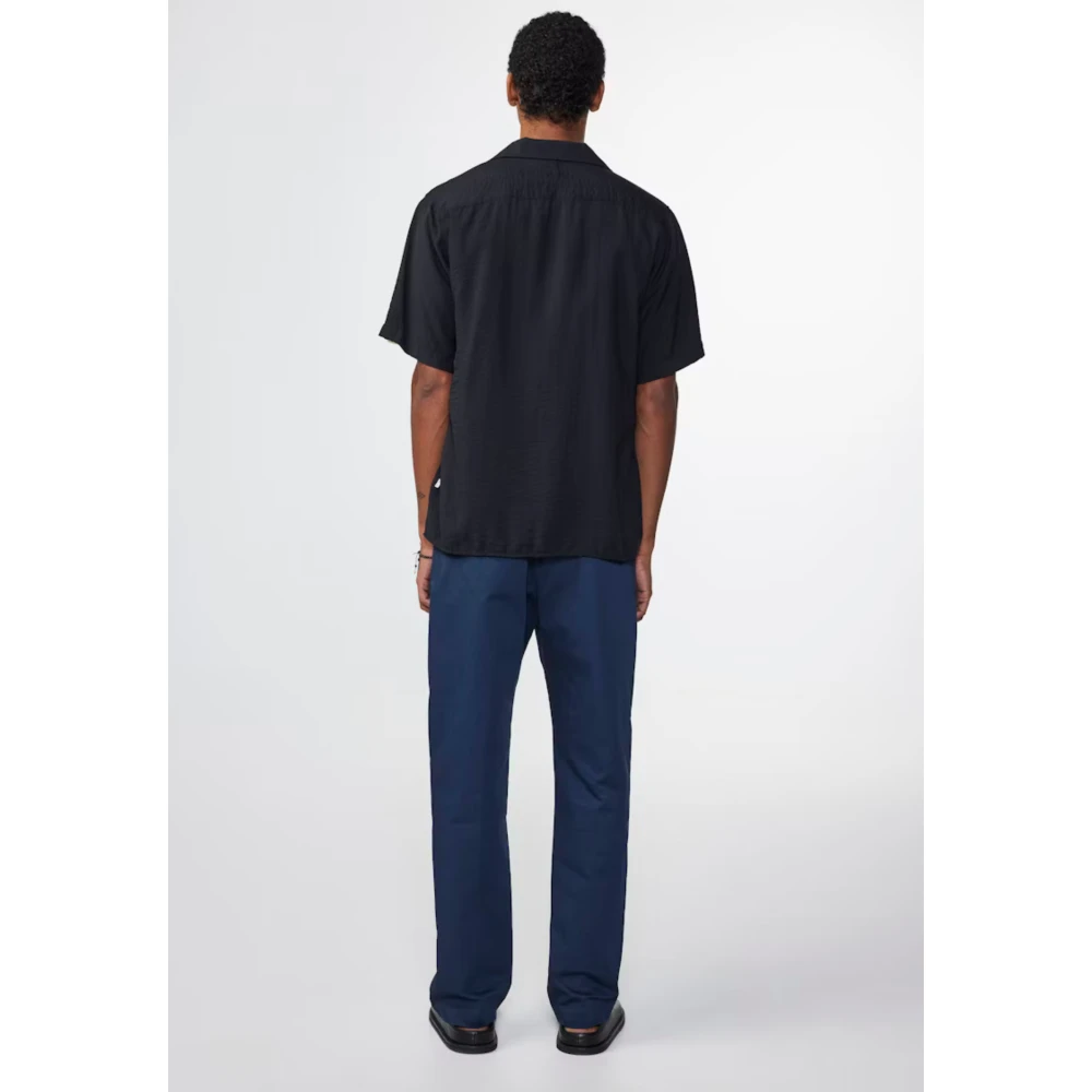 Nn07 Korte Mouw Zwarte Overhemd Black Heren