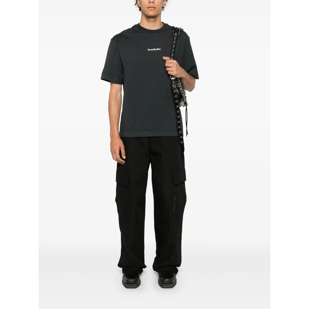 Acne Studios Casual Katoenen T-shirt Black Heren