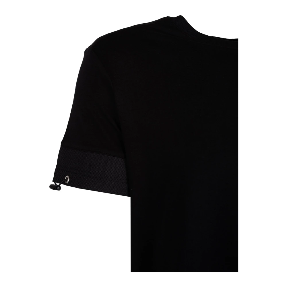 Les Hommes Elegante Ronde Hals T-Shirt Black Heren