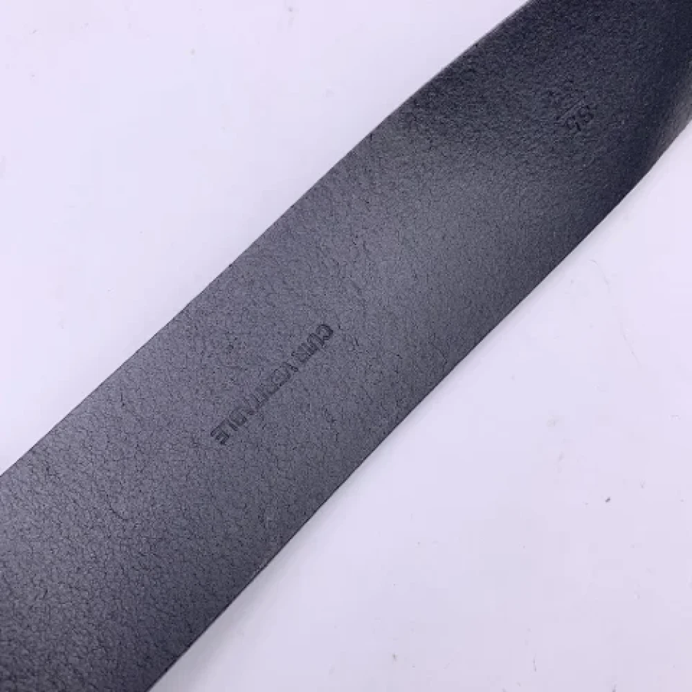 Chanel Vintage Pre-owned Leather belts Black Dames