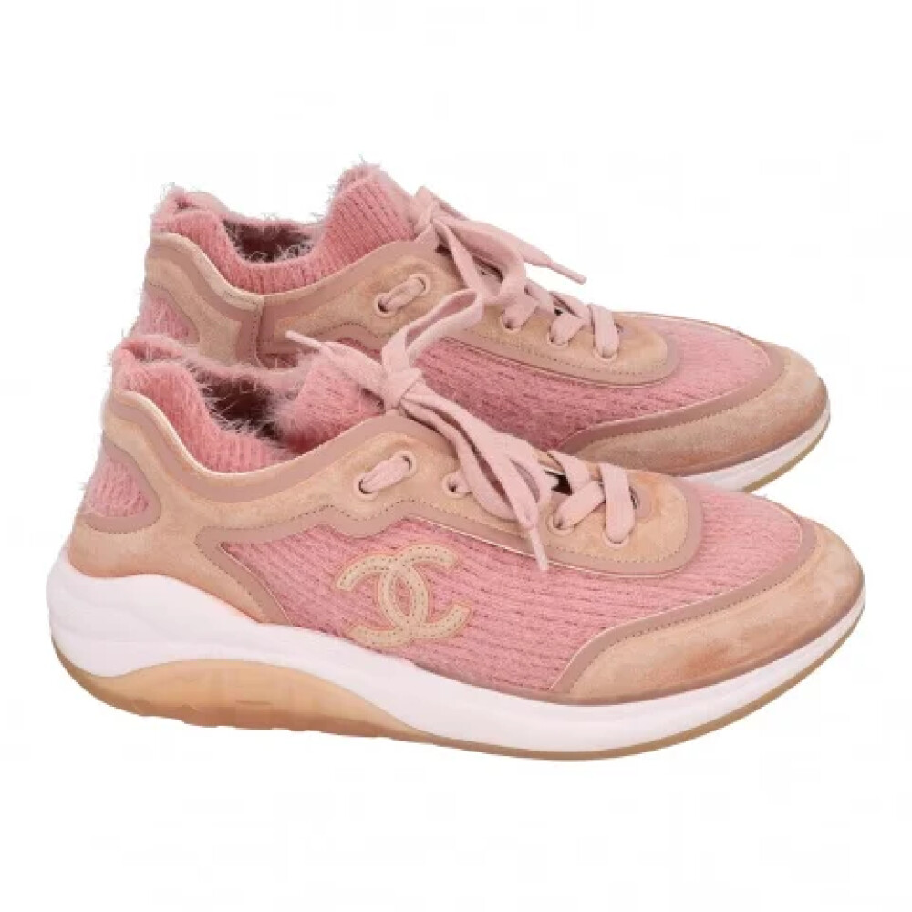 Chanel fashion fabric sneakers