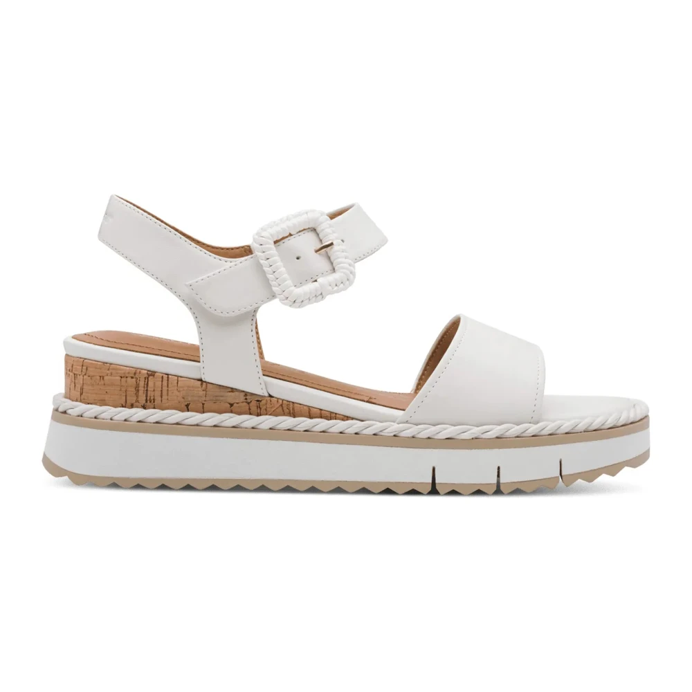 Tamaris Women's White Wedge Sandals - Wedges - 7 Uk - Shoes