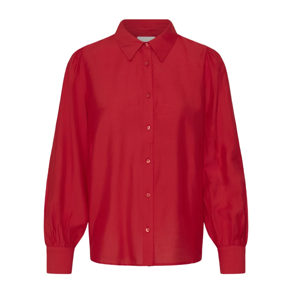 Ichi Women's Red Shirts - Shirts - S - Blouses & Shirts
