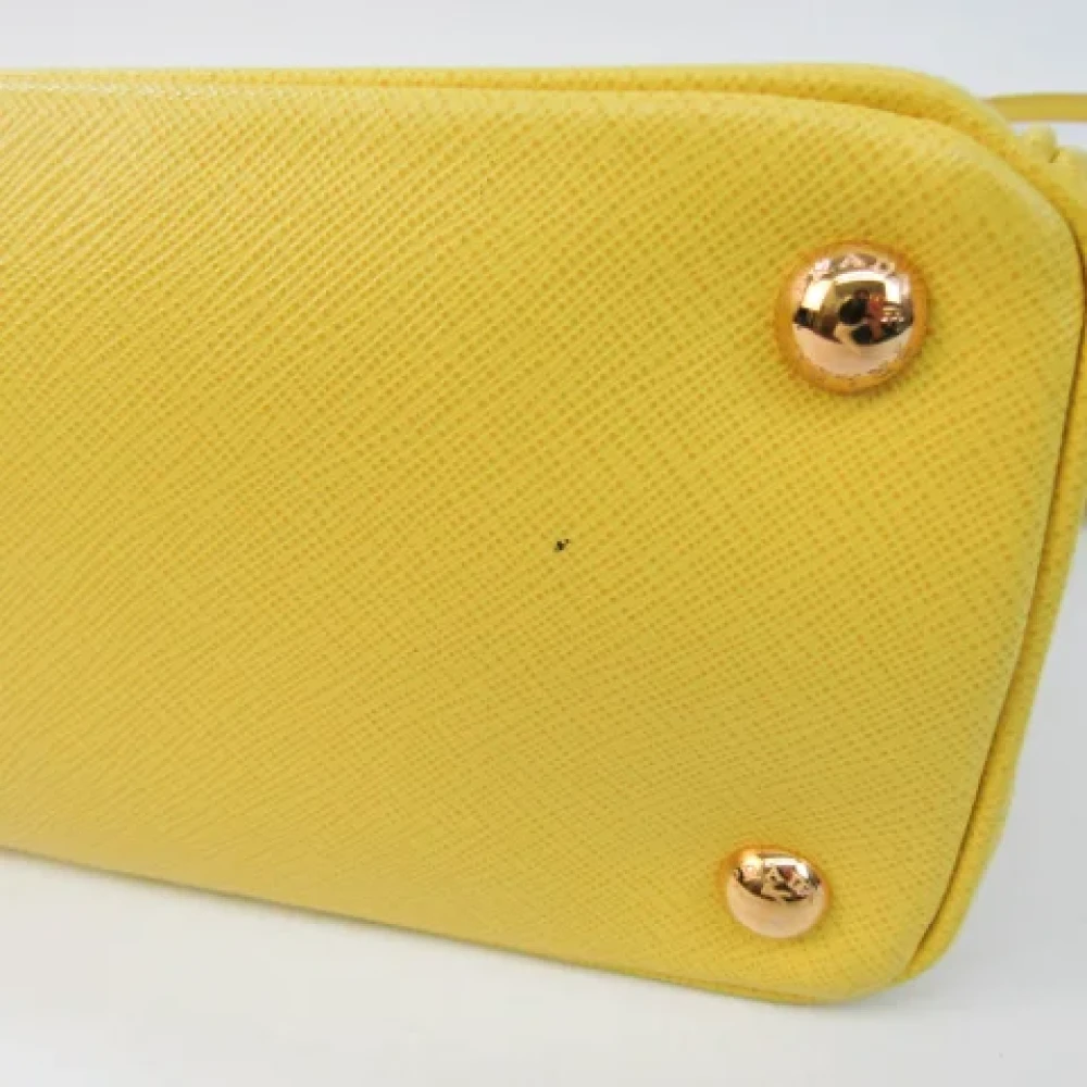 Prada Vintage Pre-owned Fabric prada-bags Yellow Dames