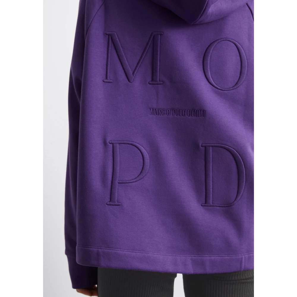 Marc O'Polo Logo hoodie oversized Purple Dames