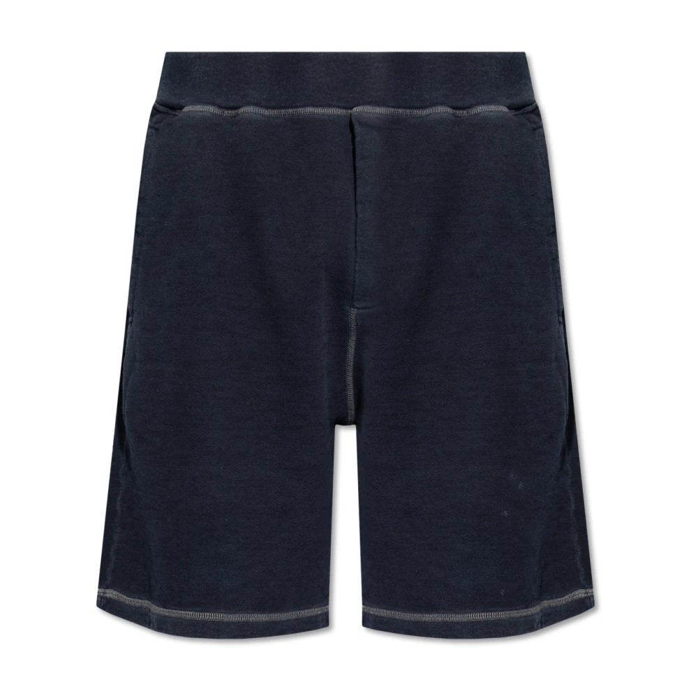 Dsquared2 Sweat shorts met versleten effect Blue Heren