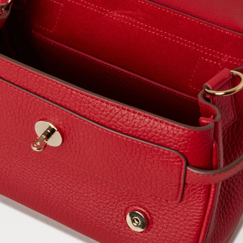 Mulberry Mini Alexa Rode Leren Handtas Red Dames