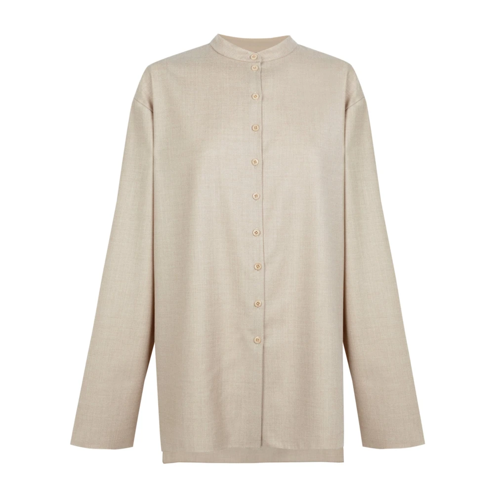Cortana Beige Fabula- Oversized Shirt - Female - Shirts - L - Blouses & Shirts