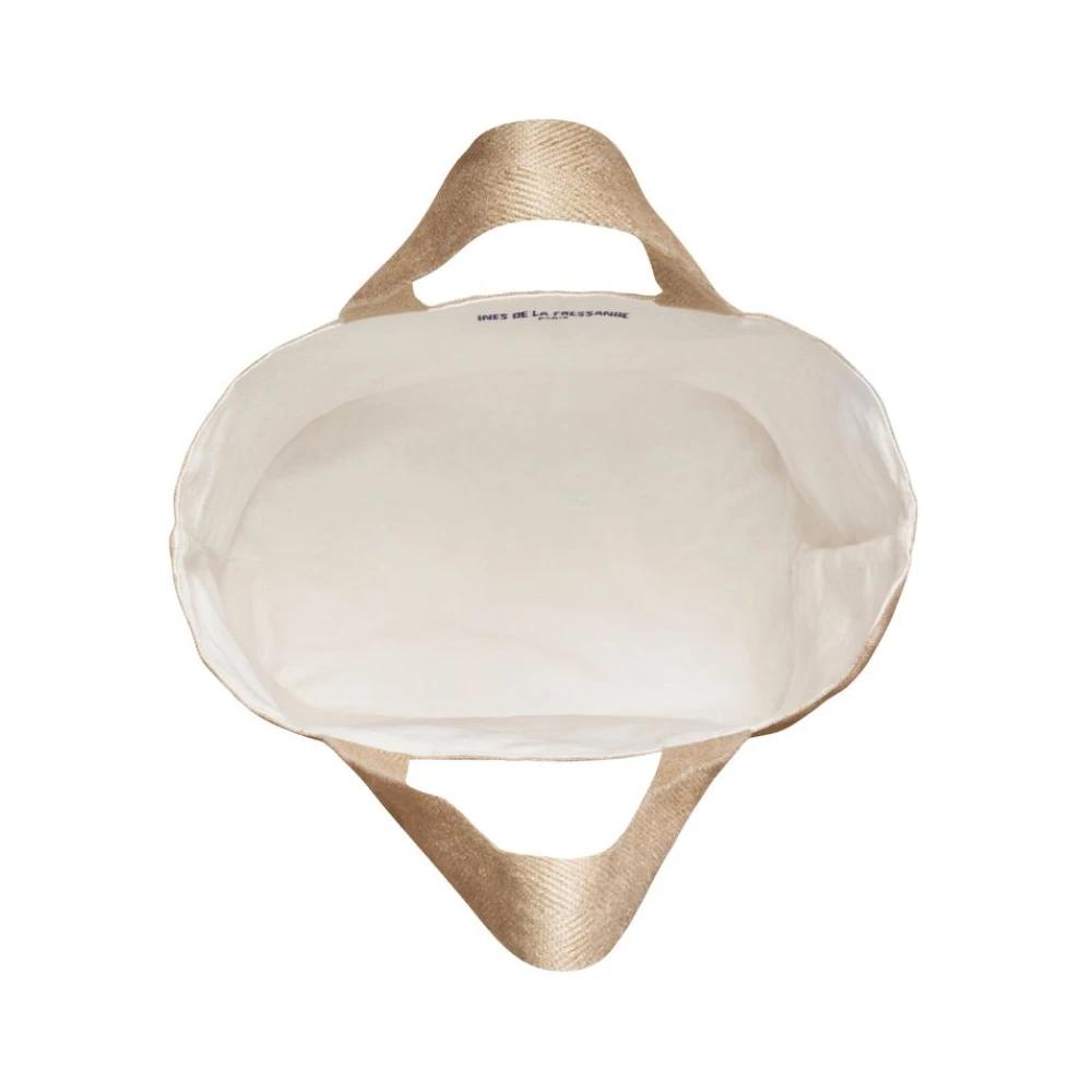 Ines De La Fressange Paris Winkel tas Lila ecru White Dames