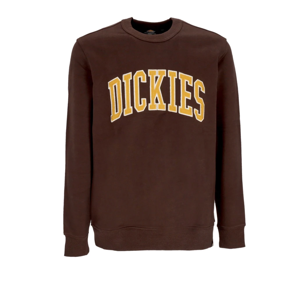 Dickies Aitkin Crewneck Sweatshirt Streetwear Brown Heren