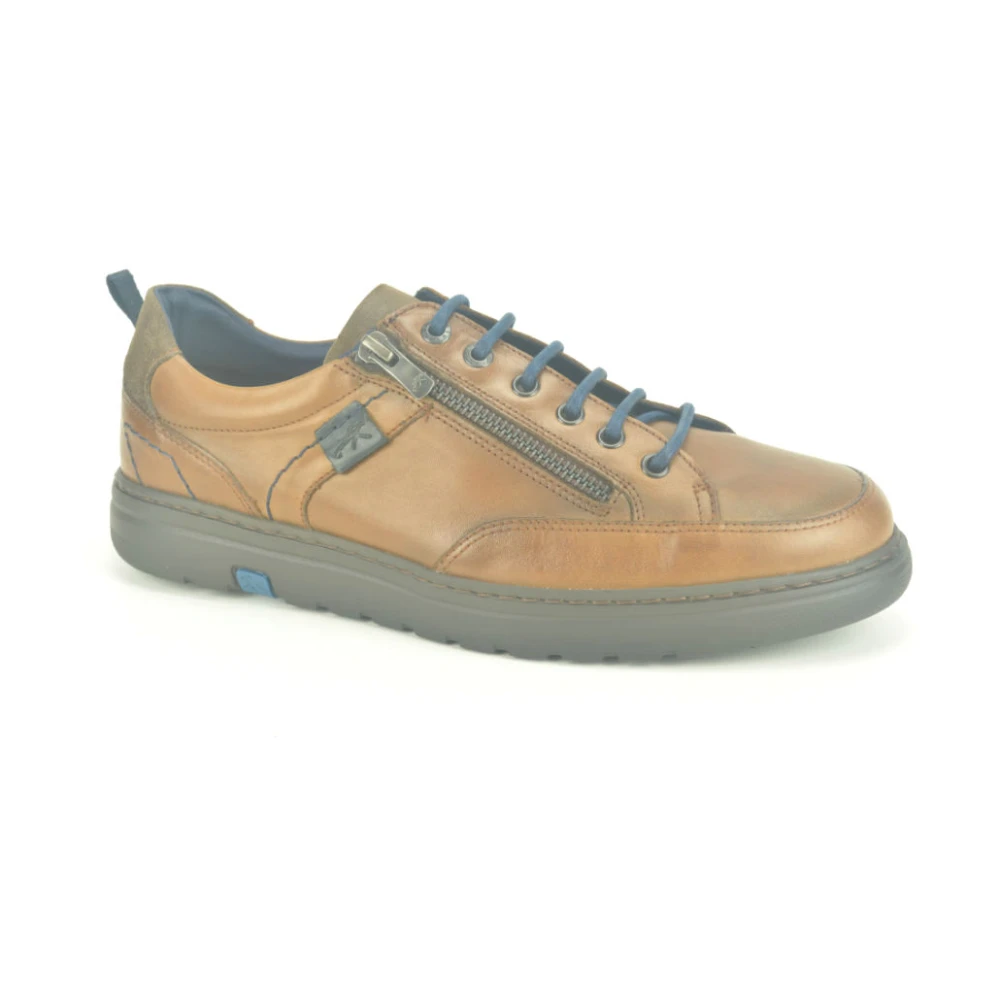 Fluchos Sportieve Cognac Sneakers Heren Schoenen Bruin