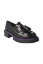 mocassin-en-cuir-noir-avec-franges-et-pompons