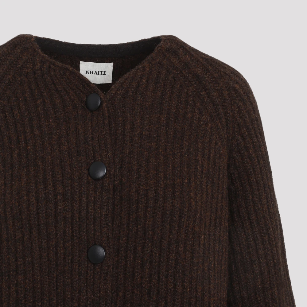 Khaite Kastanje Cardigan Brown Dames