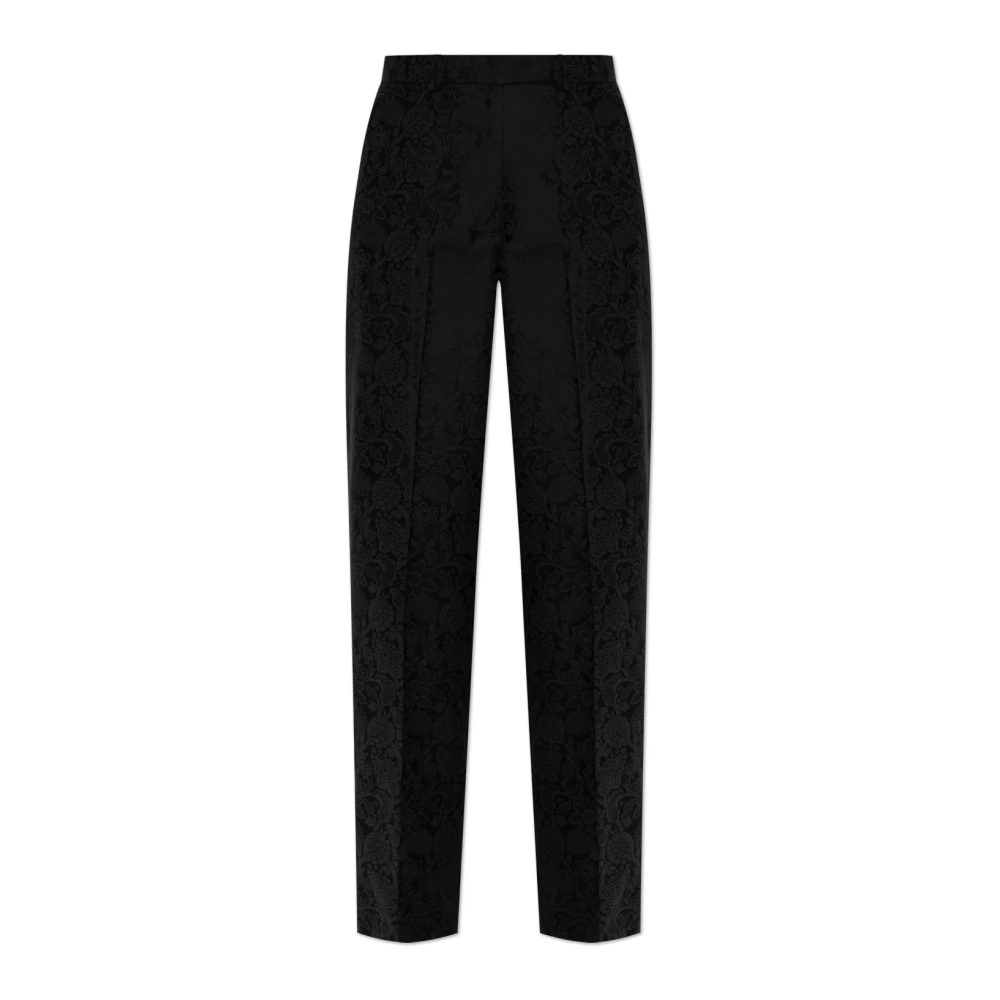 ETRO Gestreepte wijde broek Black Dames