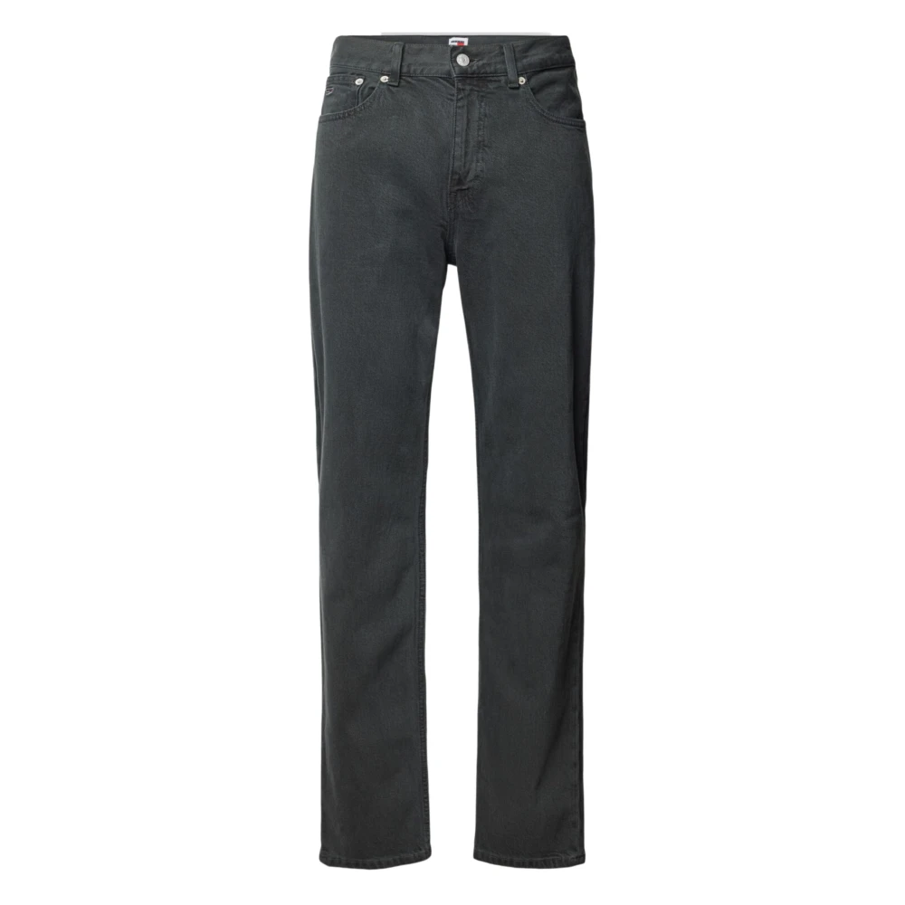 Tommy Hilfiger Antraciet Elastische Katoenen Jeans Gray Heren