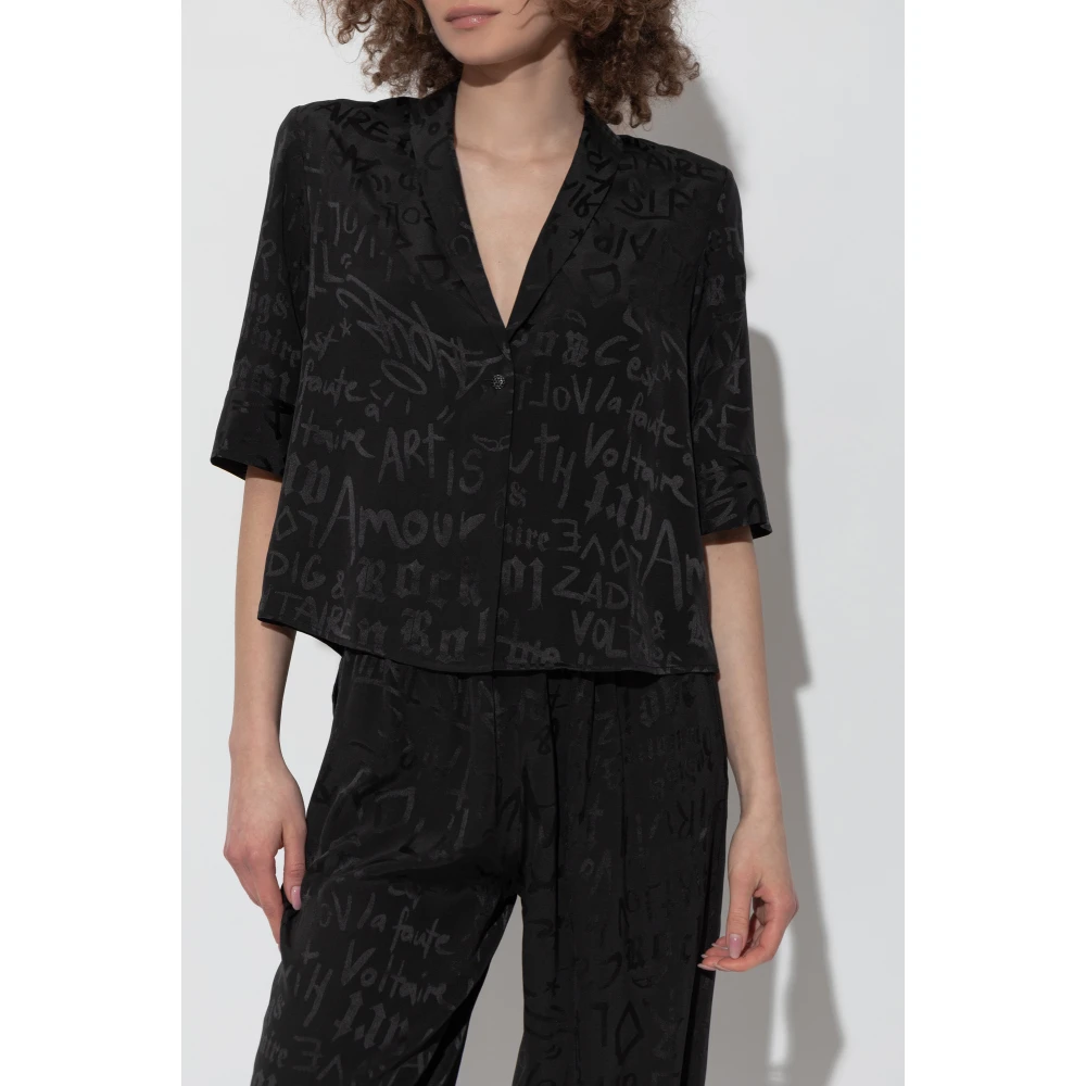 Zadig & Voltaire Shirt Telmos Black Dames