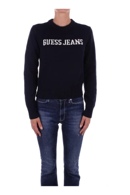 Blå Logo Front Sweater