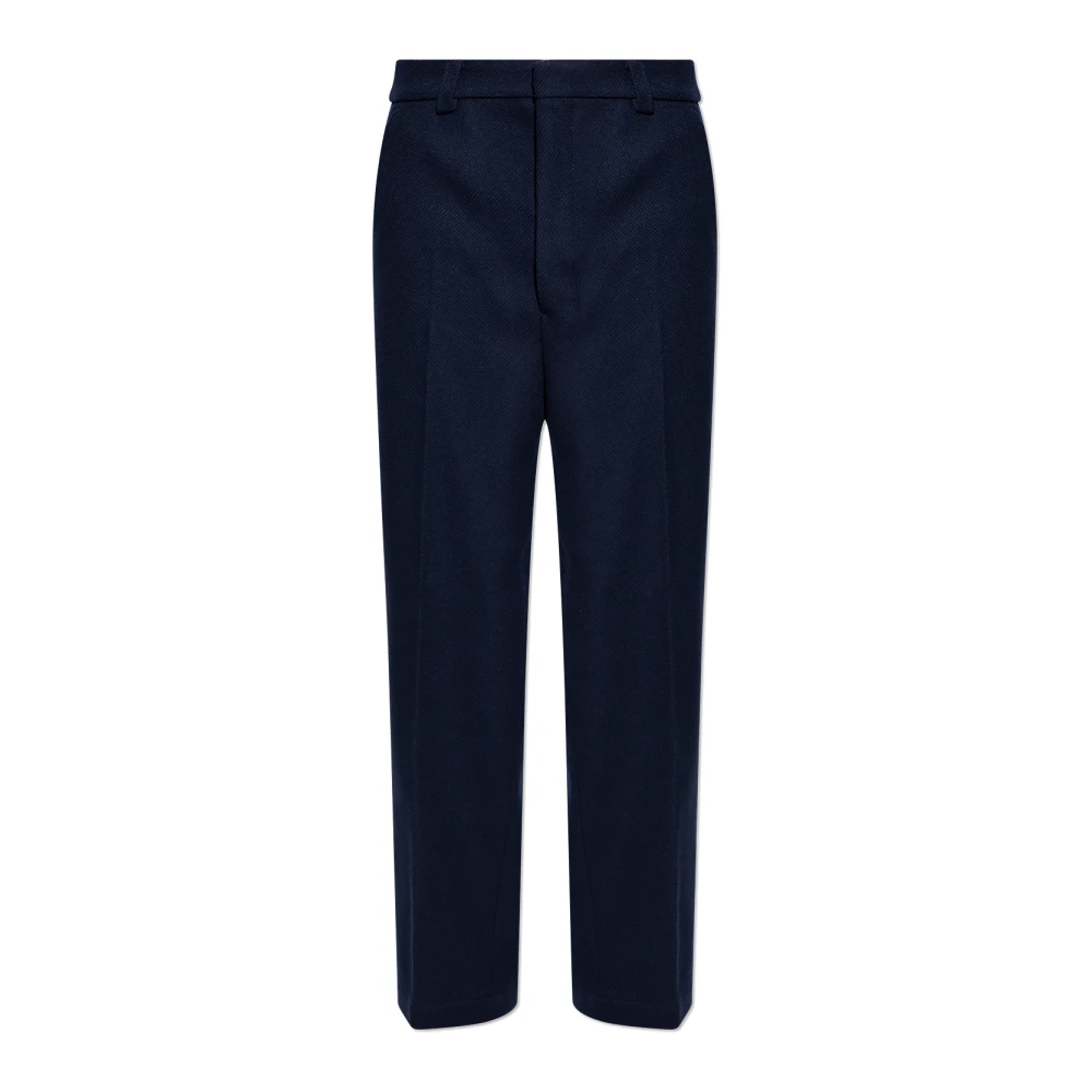 Ami Paris Broek met plooien voor Blue Heren