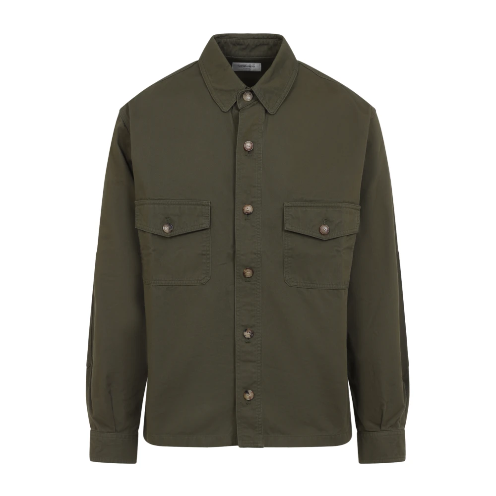 Saint Laurent Groen Katoenen Overhemd Stijlvol en Elegant Green Heren