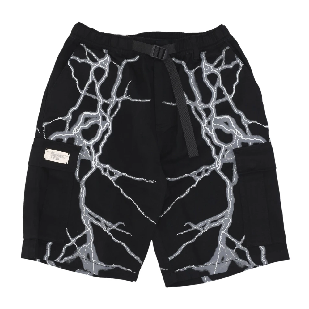 Phobia Archive Herren Schwarz Shorts, K, Mgröße: