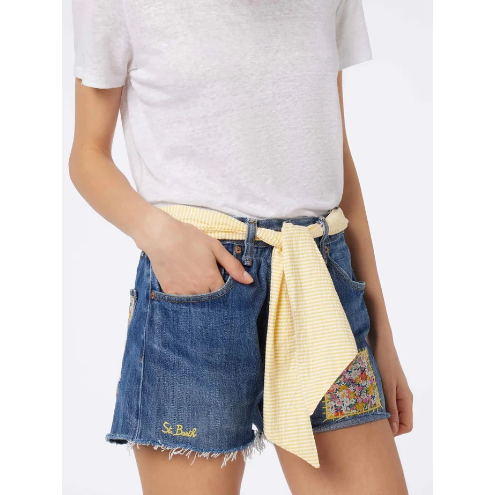 MC2 Saint Barth Dames Denim Shorts Blue Dames