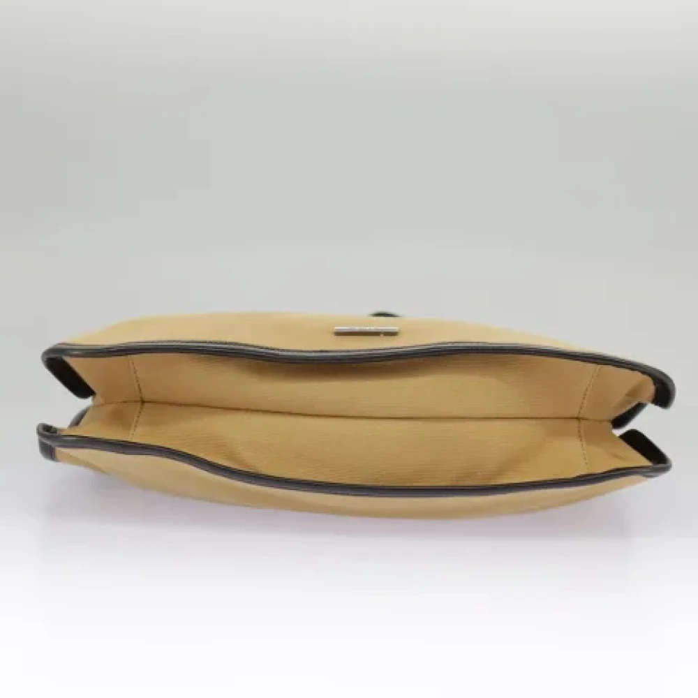 Gucci Vintage Pre-owned Canvas shoulder-bags Beige Dames
