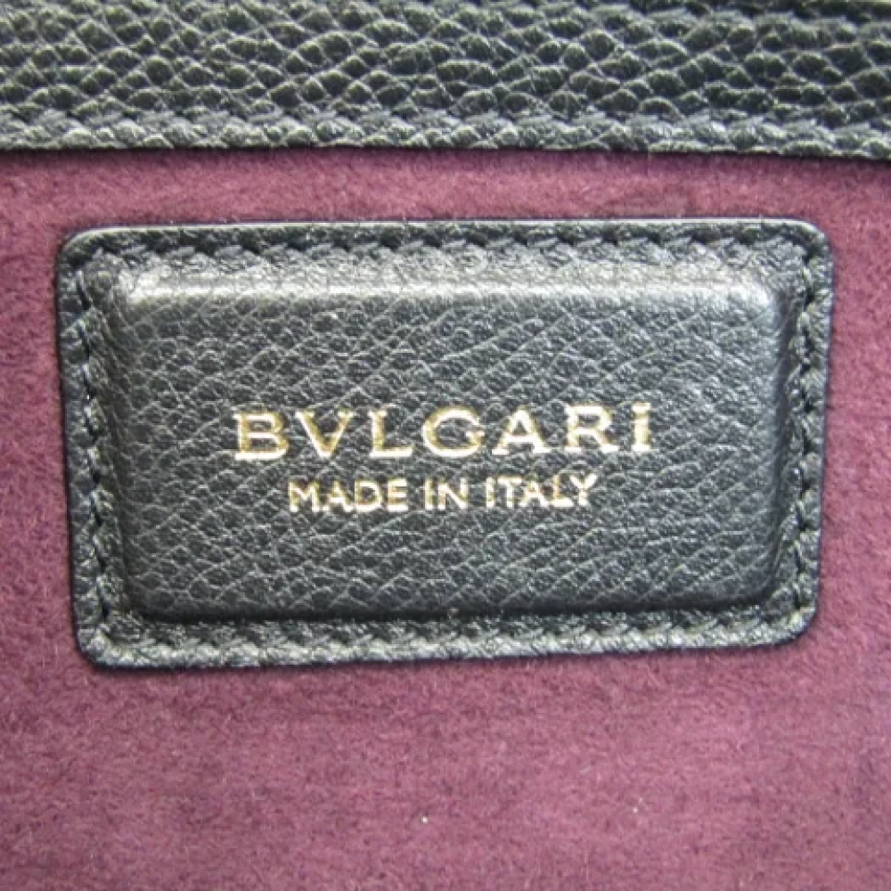 Bvlgari Vintage Pre-owned Leather handbags Red Dames