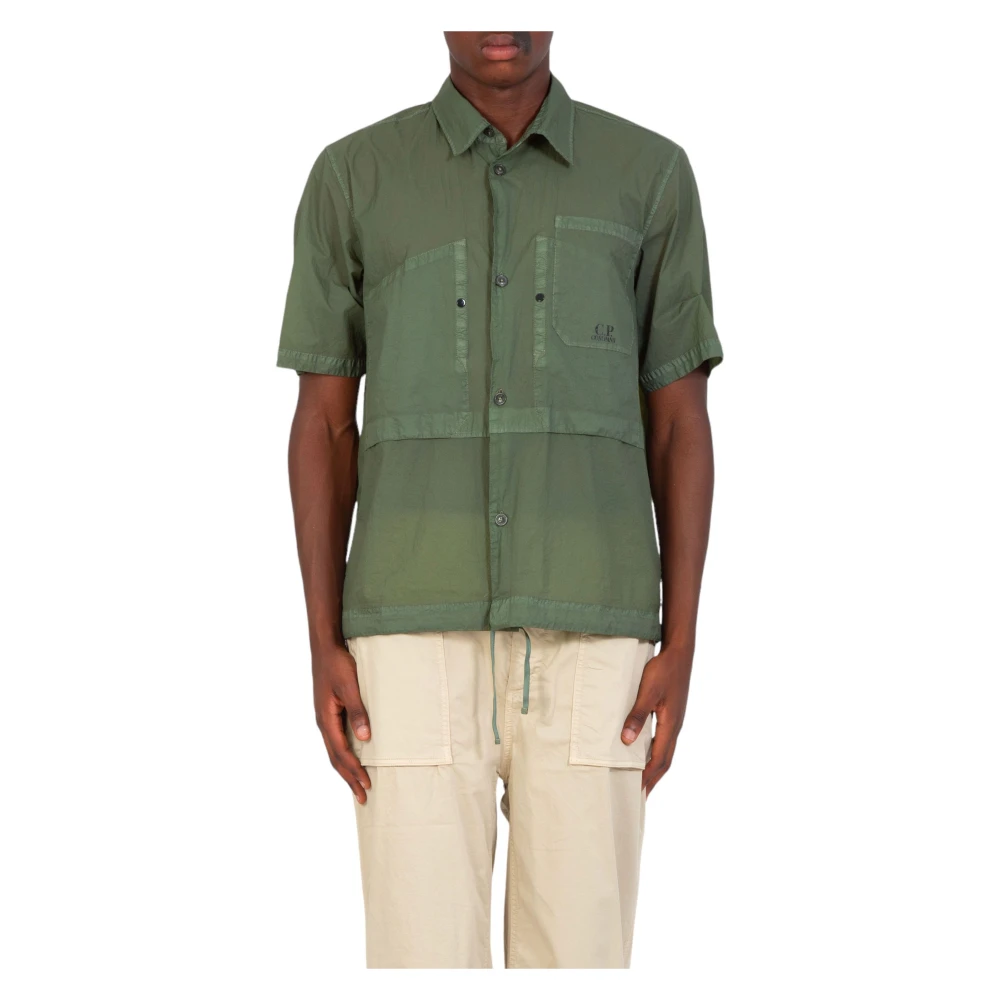 C.P. Company Magnetron Shirt in Licht Stijl Green Heren