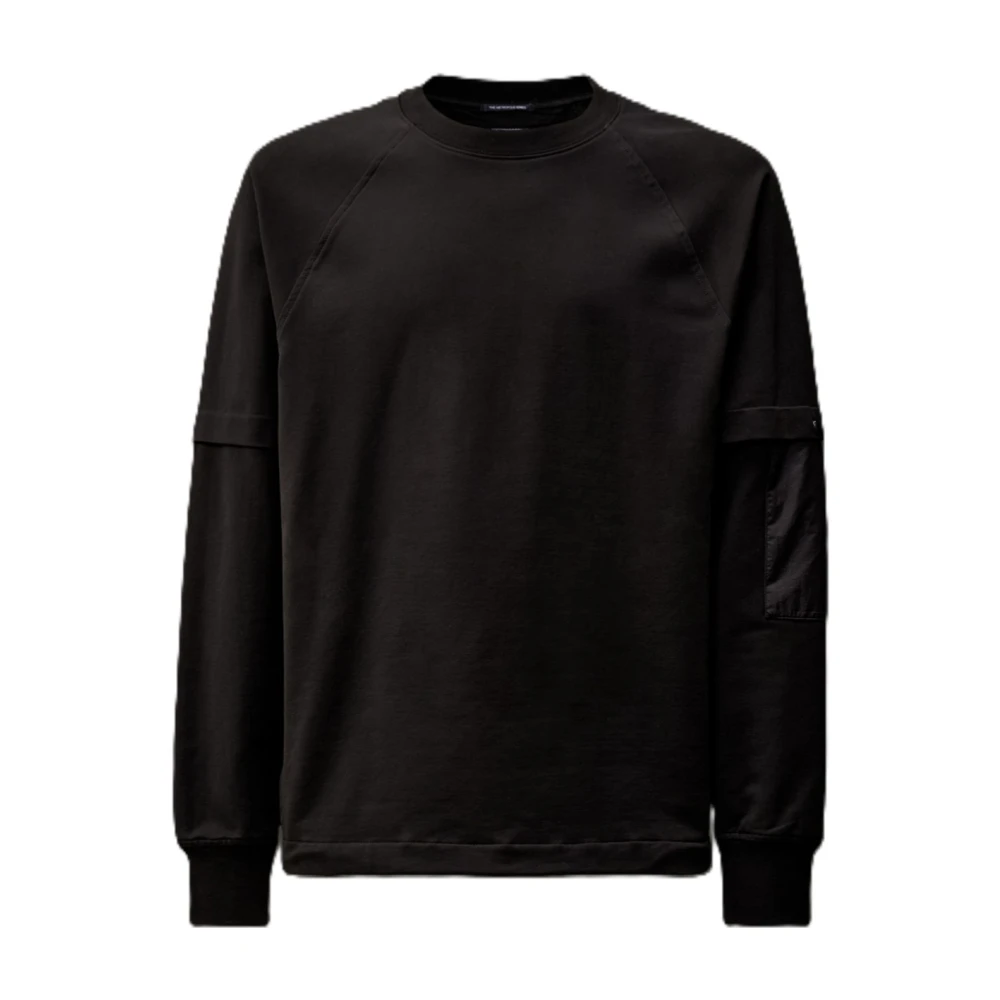 C.P. Company Zwarte Metropolis Fleece Sweater Black Heren
