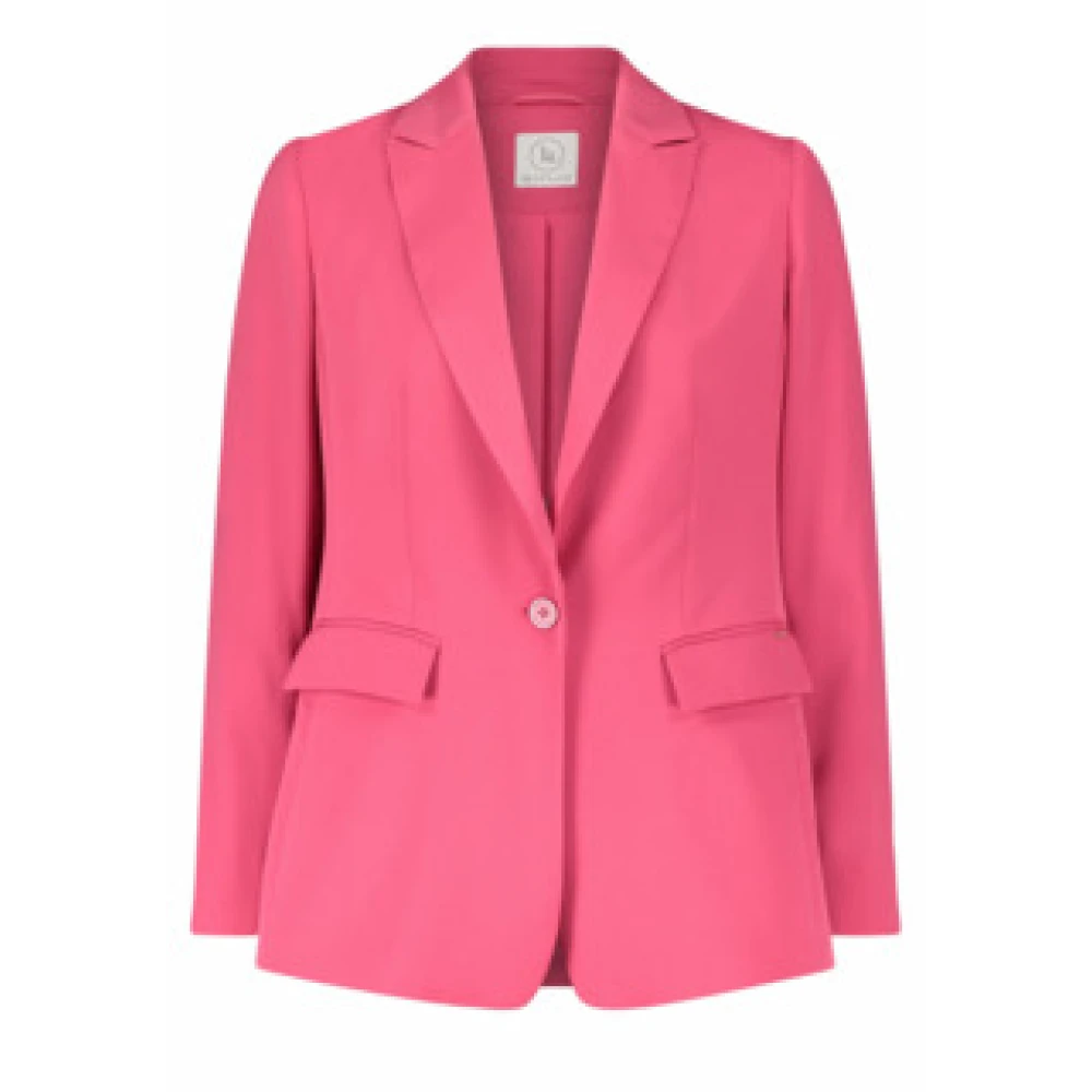 Betty & Co Blazer Lang Single-Breasted 1 1 Mouw 211_41843205_4198 Pink Dames