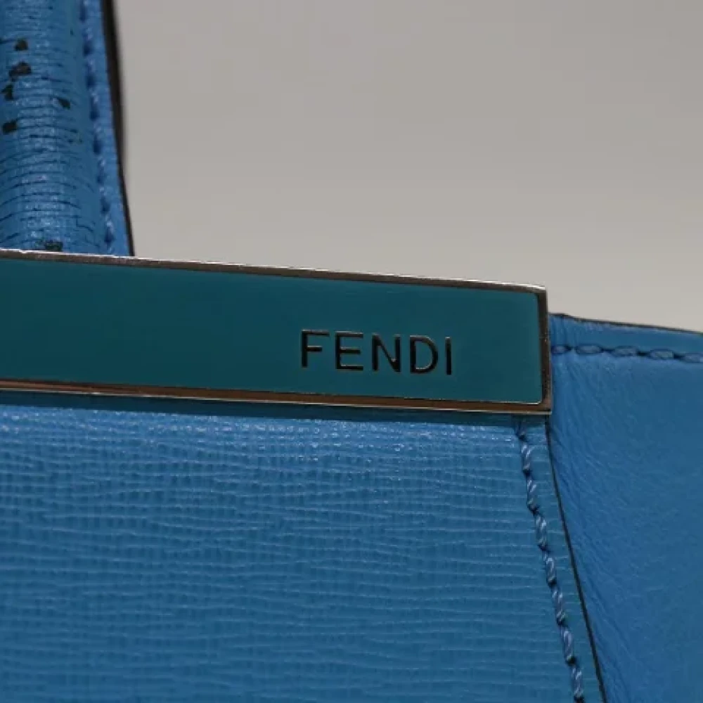 Fendi Vintage Pre-owned Leather fendi-bags Blue Dames