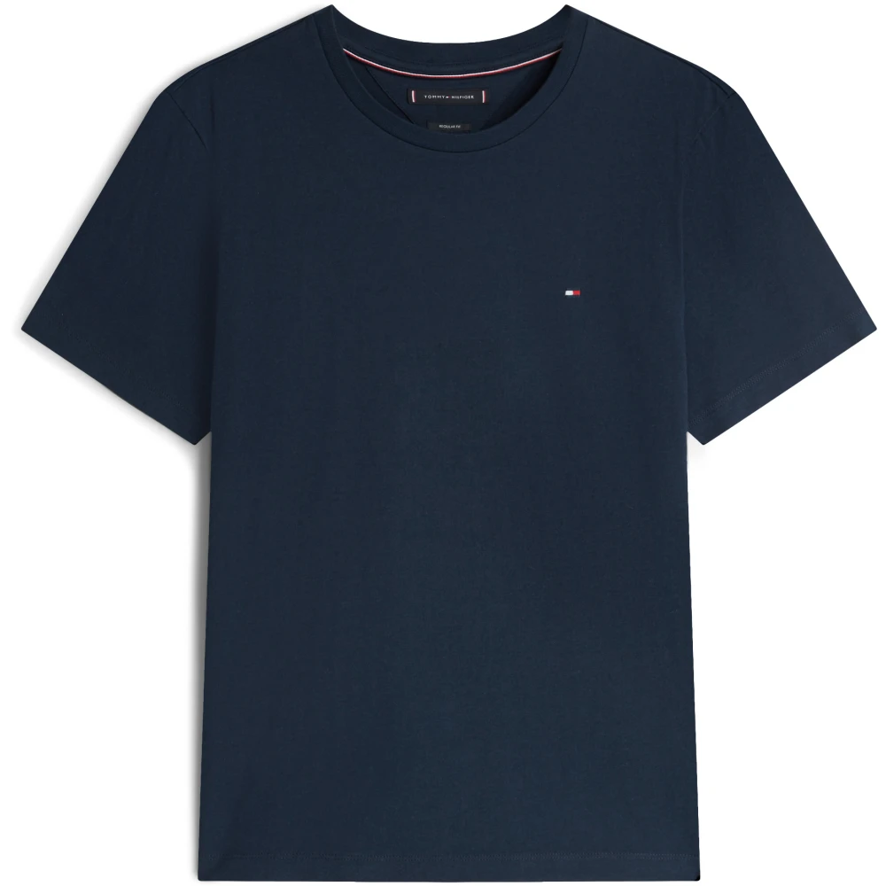 Tommy Hilfiger , T-Shirts, Male, Blue, Xl, Ess Seasonal Reg Fit Solid Tee