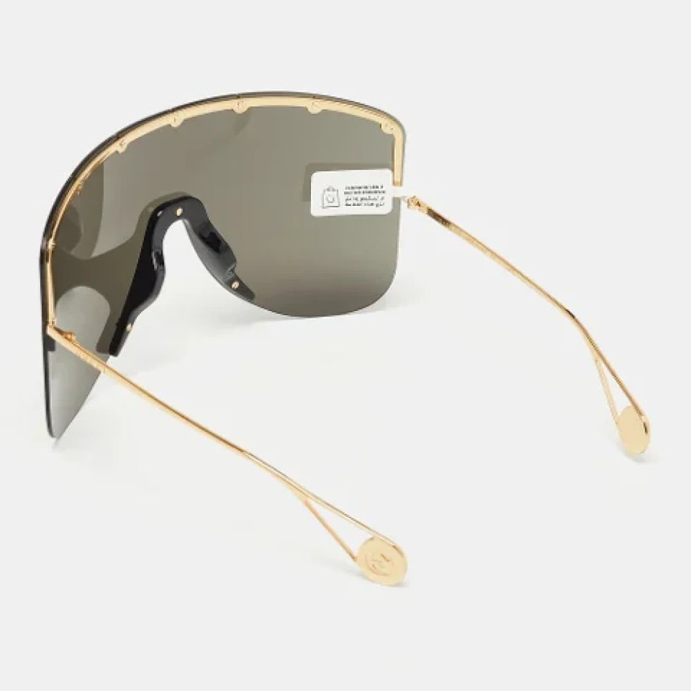 Gucci Vintage Pre-owned Metal sunglasses Black Dames