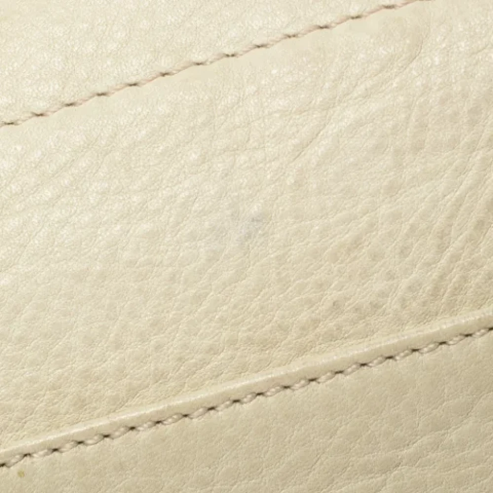 Armani Pre-owned Leather totes Green Unisex
