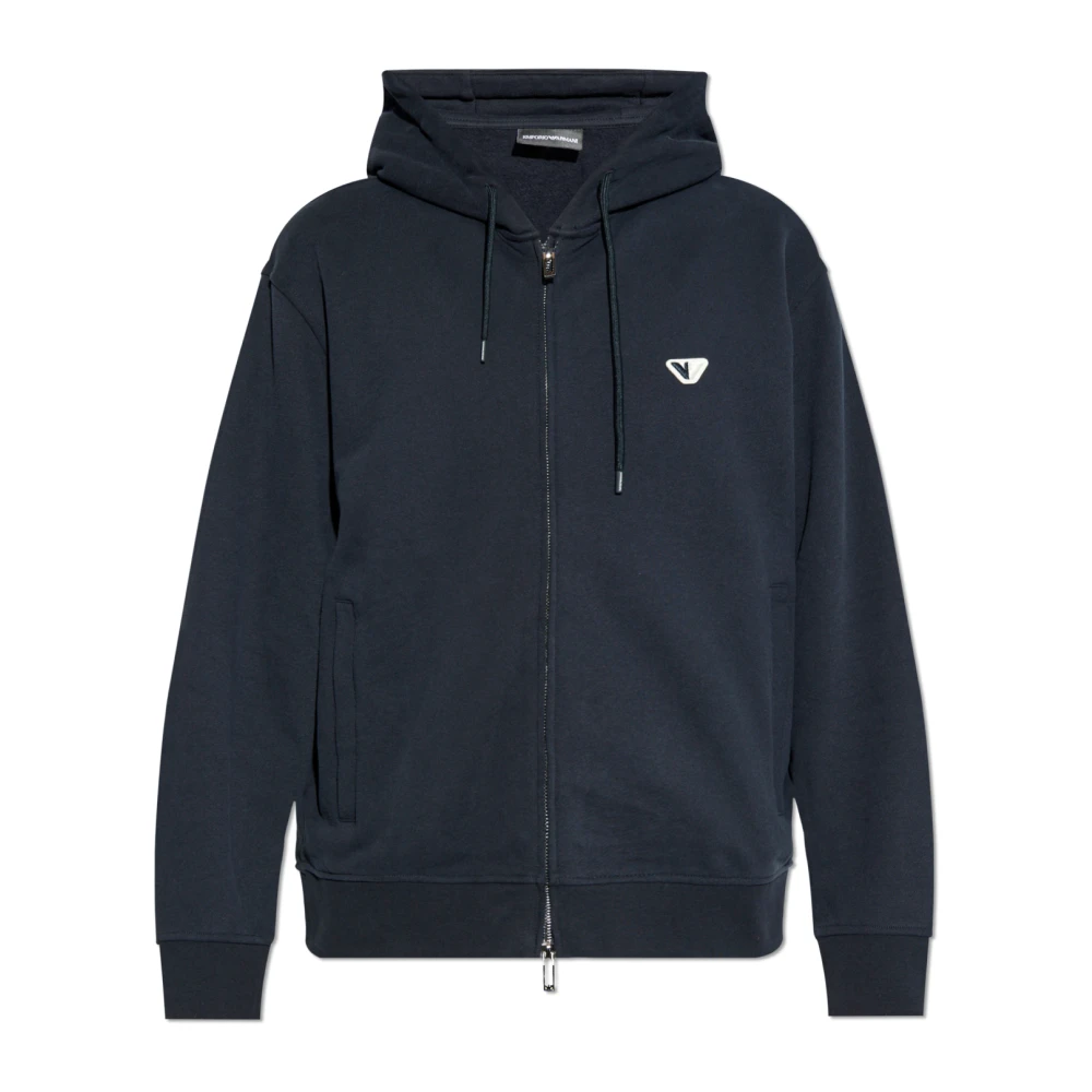 Emporio Armani Ritssluiting Sweatshirt Blue Heren