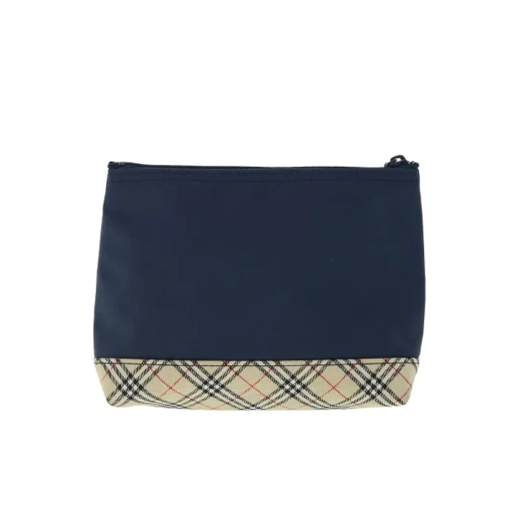Burberry Vintage Pre-owned Fabric clutches Blue Dames
